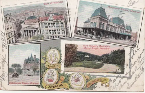 B77677 montreal province quebec canada scan front/back image