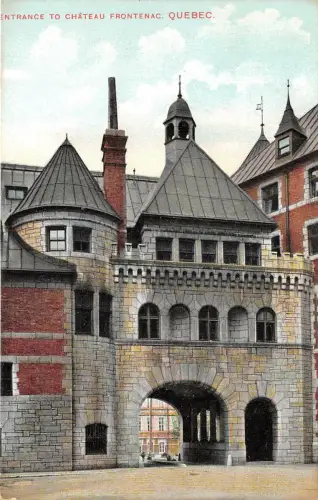 br105781 Eingang zum Schloss Frontenac Quebec Canada