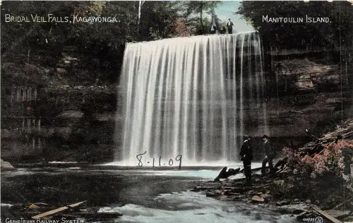 br105669 brautschleier fällt manitoulin island kagawonga kanada