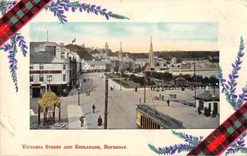 BR101671 victoria street and esplanade rothesay tramway scotland