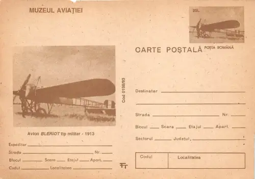 B19283 Aviation Avions Bleriot Militärflugzeug Air Plane 1913