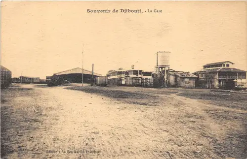 B86464 dijbouti la gare railway train station gare africa