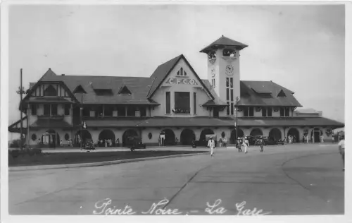 B86471 congo pointe noire la gare railway train station gare africa