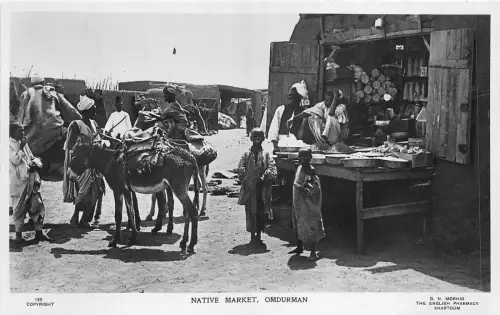 US5344 Native Market Eselsorten Folklore Omdurman Sudan Afrika