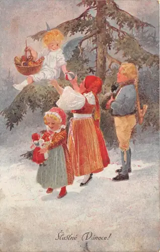 BG20131 stastne vanoce Happy Holidays slovakia family children