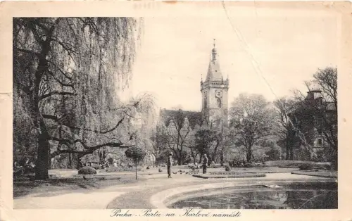 B6074 Tschechien Praha Praga partie na Karlove namesti 1930