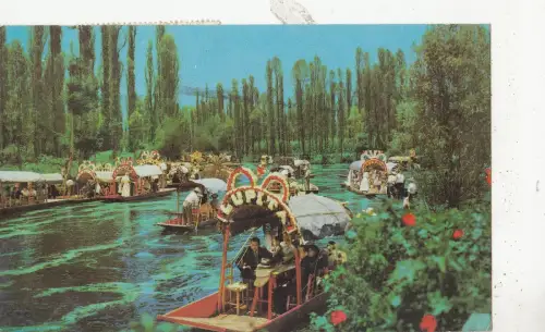 BF28198 lago de xochimilco mexico typen front/back image