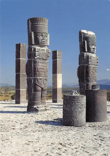 BG21029 entdecken und geniessen mit herz und verstand mexiko Postkarte Skulptur