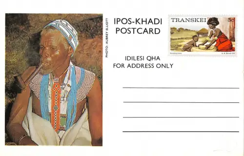 B95674 smoking pip idilesi qha transkei typen folklore kostüme afrika