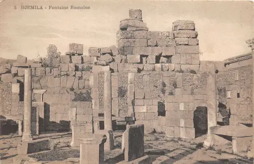 uk42310 fontaine romaine djemila algeria africa
