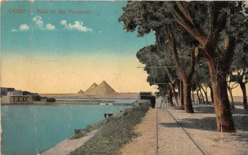 br104419 road to the pyrmaids cairo africa folklore kostüm ägypten