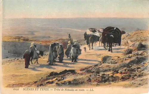 Lot 40 Nomadenstamm unterwegs Kamelszenen et Typen Afrika