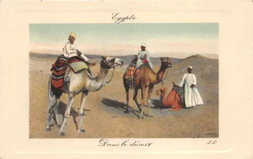 Lot163 Afrika Ägypten Typen Folklore Kostüm im Wüstenkamel