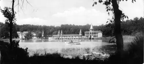 B30866 Heviz Gyogyfurdo Teil des Teiches Ungarn