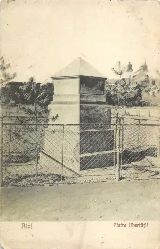 ro253 piatra libertatii blaj romania alba