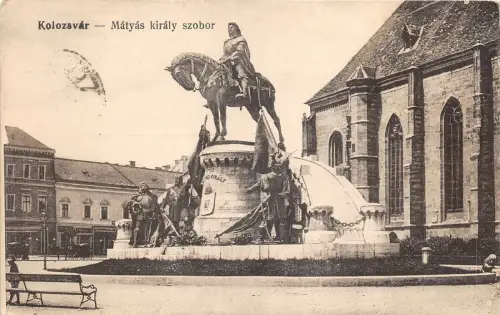 ro96 matyas kiraly szobor kolozsvar romania cluj napoca