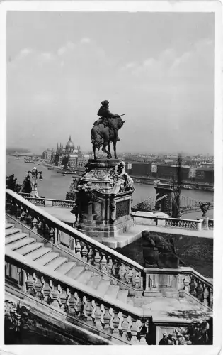 B36321 Budapest Blick vom Park des Königspalastes Ungarn