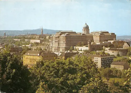 B28624 Budapest Blick mit der Budaer Burg Ungarn