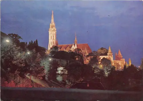 B30585 Budapester Mathiaskirche mit Fischerbastei Ungarn
