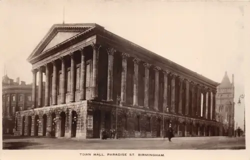 uk41343 town hall paradise st birmingham real photo uk