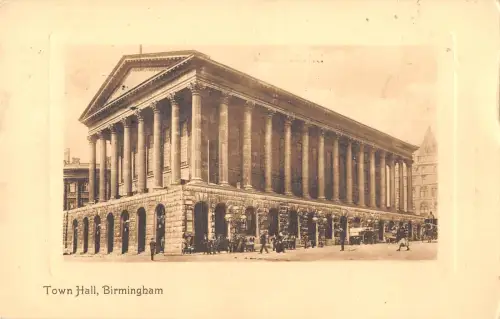 uk12327 town hall birmingham real photo uk