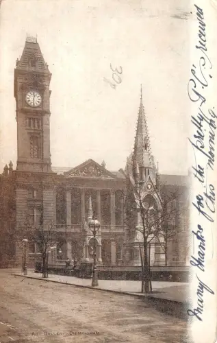 uk12328 art gallery birmingham real photo uk