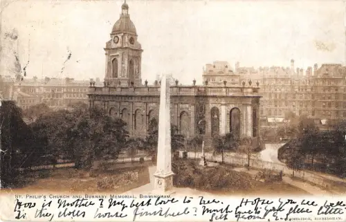 uk31086 burnaby memorial and st phillips church birmingham uk