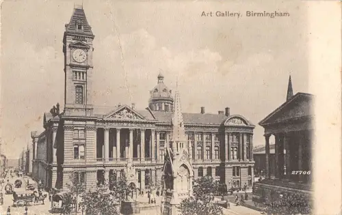 uk11908 art gallery birmingham real photo uk