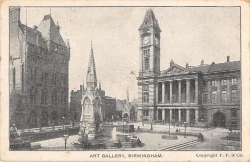 uk31487 art gallery birmingham real photo uk