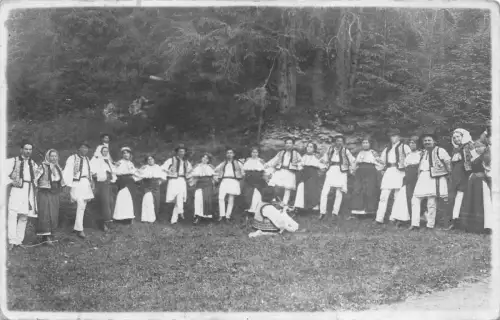 B71566 Tarani Romani Rumänien Echtfoto Typen Folklore Kostüme