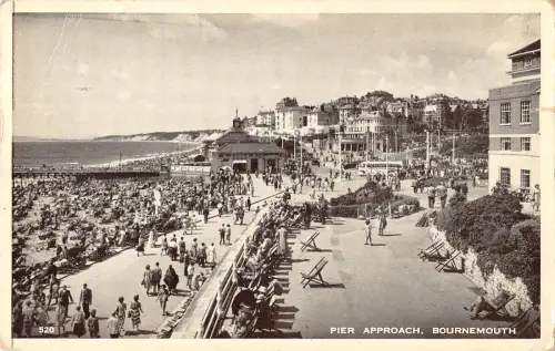 uk14174 pier approach bournemouth real photo uk