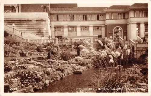 uk14192 the rockery central gardens bournemouth real photo uk