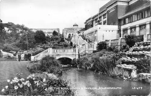 uk29468 rock gardens and pavilion bournemouth real photo uk