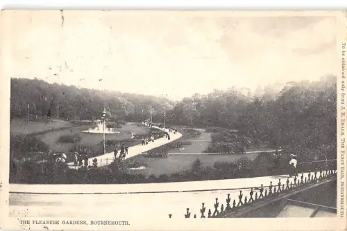 uk30224 Pleasure Gardens Bournemouth Echtfoto UK