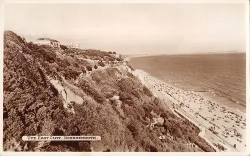 uk30613 east cliff bournemouth real photo uk