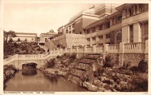 uk29465 pavilion the rockeries bournemouth real photo uk