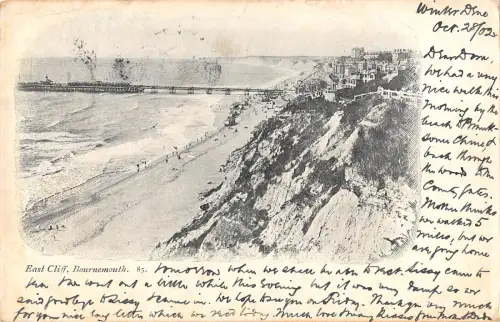 uk29907 east cliff bournemouth real photo uk