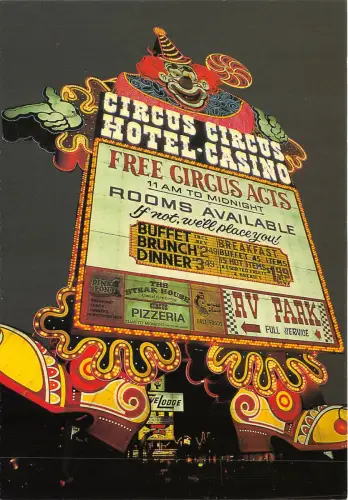 Lot 6 Las Vegas Nevada USA Strip Circus Zirkus Hotel Casino
