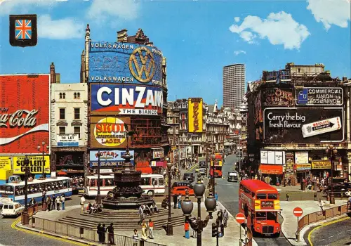 BR53788 Piccadily Zirkus und Statue des Eros London UK England