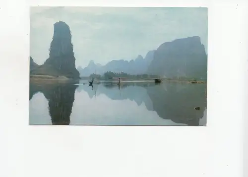 BF17790 Page Boy Hill at Yangshuo Porzellan Vorder-/Rückseite Bild