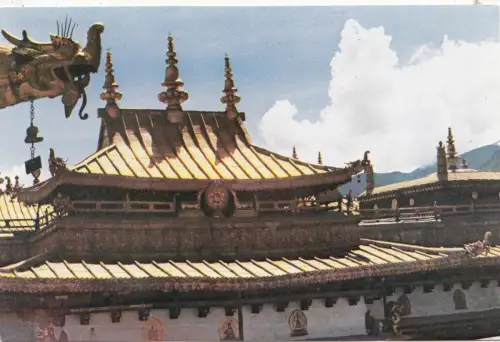 BF28287 Zuglakang Tempel Porzellan Das goldene Dach des Porzellans Vorder-/Rückbild