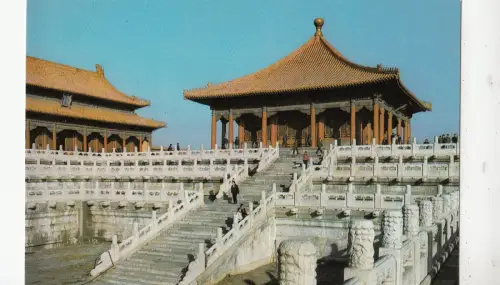 BF1880 Saal der mittleren Harmonie im Schlossmuseum Porzellan Vorder-/Rückseite Bild
