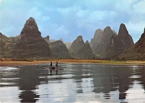 B54389 Die Berge Kweilin, China