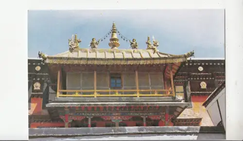 BF28290 the lading kamsum senang pav zuglakang temple china front/back image