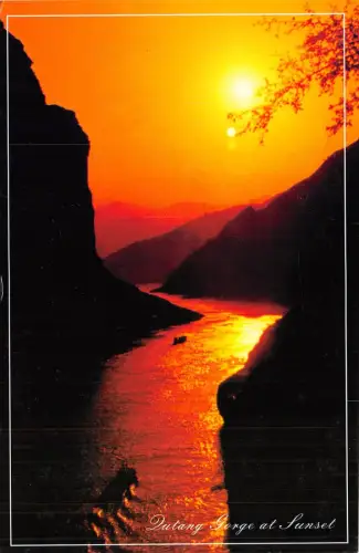 B53984 Dutang Gorge at Sunset Porzellan