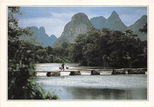 BR25761 Guanxi au dessus des meandres de la riviere Gui Jiang China