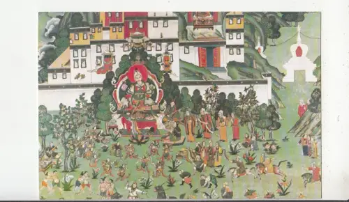 BF28293 a herzlich willkommen to princes wen zuglakang temple china front/back image