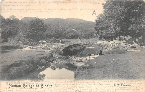 BR62587 Römerbrücke an Blackpill Wales