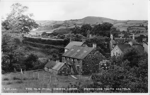 BR74966 the old mill cynwyd corwen merseyside hosteles real photo wales