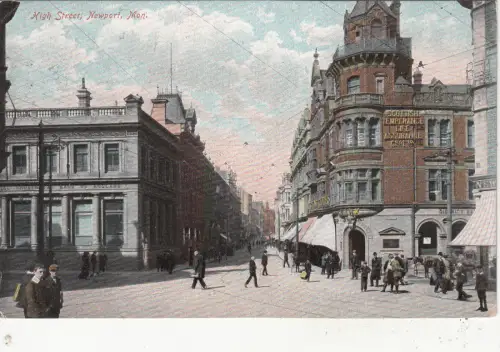 BR64253 High Street Newport Mon Wales